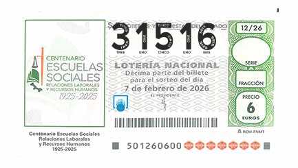 Décimo 31516 del sorteo 12-07/02/2026 Sábado
