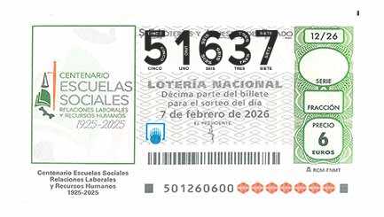 Décimo 51637 del sorteo 12-07/02/2026 Sábado