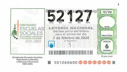 Décimo 52127 del sorteo 12-07/02/2026 Sábado