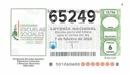 Décimo 65249 del sorteo 12-07/02/2026 Sábado