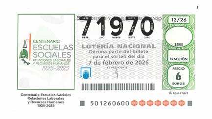 Décimo 71970 del sorteo 12-07/02/2026 Sábado
