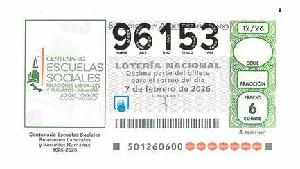 Décimo 96153 del sorteo 12-07/02/2026 Sábado