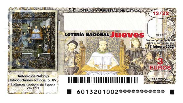 Décimo 70410 del sorteo 13-17/02/2022 Jueves
