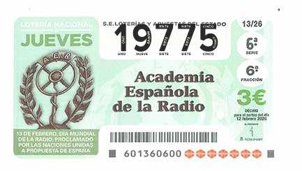 Décimo 19775 del sorteo 13-12/02/2026 Jueves