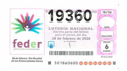 Décimo 19360 del sorteo 18-28/02/2026 Sábado