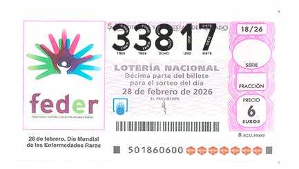 Décimo 33817 del sorteo 18-28/02/2026 Sábado