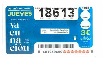 Décimo 18613 del sorteo 19-05/03/2026 Jueves