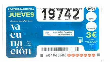 Décimo 19742 del sorteo 19-05/03/2026 Jueves