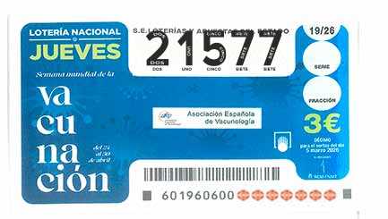 Décimo 21577 del sorteo 19-05/03/2026 Jueves