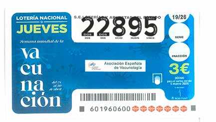 Décimo 22895 del sorteo 19-05/03/2026 Jueves