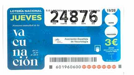 Décimo 24876 del sorteo 19-05/03/2026 Jueves