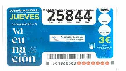 Décimo 25844 del sorteo 19-05/03/2026 Jueves