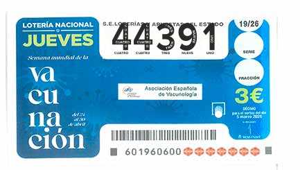 Décimo 44391 del sorteo 19-05/03/2026 Jueves