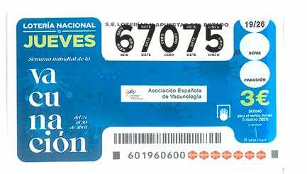 Décimo 67075 del sorteo 19-05/03/2026 Jueves