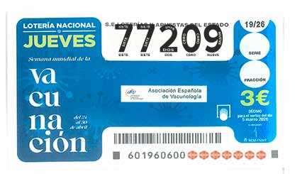 Décimo 77209 del sorteo 19-05/03/2026 Jueves