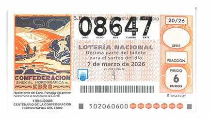 Décimo 08647 del sorteo 20-07/03/2026 Sábado