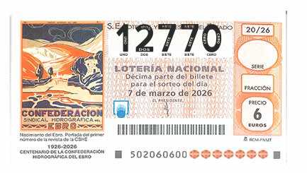 Décimo 12770 del sorteo 20-07/03/2026 Sábado