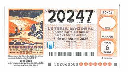 Décimo 20247 del sorteo 20-07/03/2026 Sábado