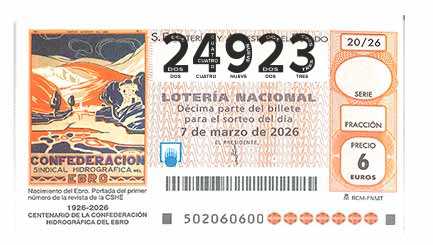 Décimo 24923 del sorteo 20-07/03/2026 Sábado