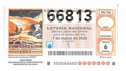Décimo 66813 del sorteo 20-07/03/2026 Sábado