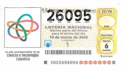Décimo 26095 del sorteo 22-14/03/2026 Sábado