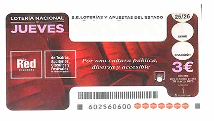 Décimo 36039 del sorteo 25-26/03/2026 Jueves