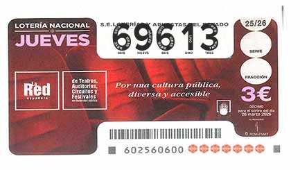 Décimo 69613 del sorteo 25-26/03/2026 Jueves