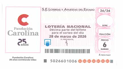 Décimo 30413 del sorteo 26-28/03/2026 Sábado
