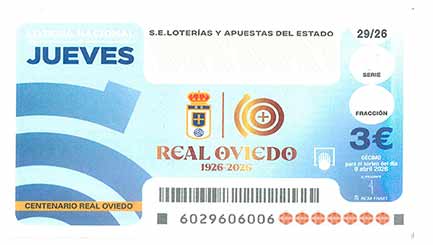 Décimo 33413 del sorteo 29-09/04/2026 Jueves