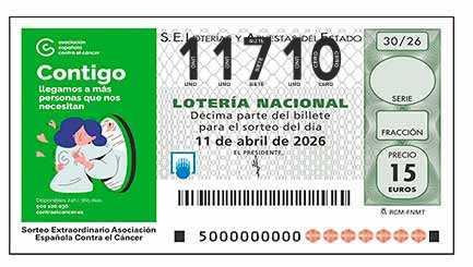 Décimo 11710 del sorteo 30-11/04/2026 Sábado