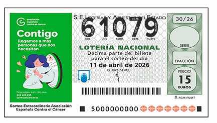 Décimo 61079 del sorteo 30-11/04/2026 Sábado