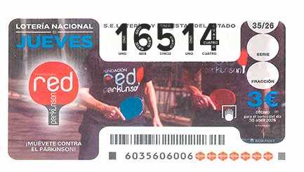 Décimo 16514 del sorteo 35-30/04/2026 Jueves