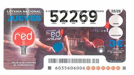 Décimo 52269 del sorteo 35-30/04/2026 Jueves