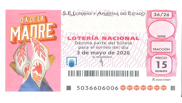 Décimo 99447 del sorteo 36-03/05/2026 Sábado