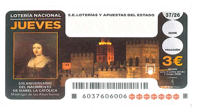 Décimo 75822 del sorteo 37-07/05/2026 Jueves