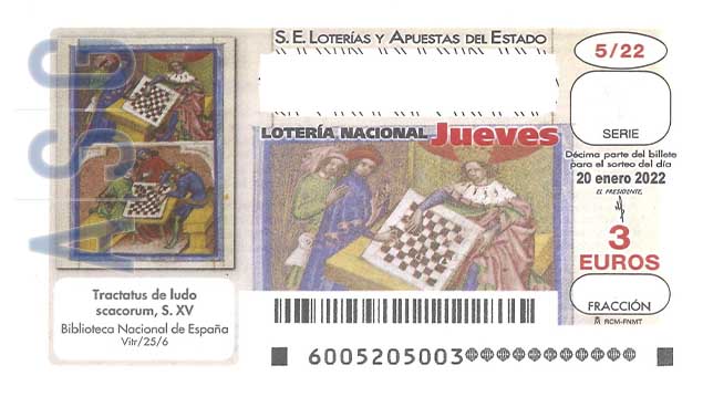Décimo 28254 del sorteo 5-20/01/2022 Jueves