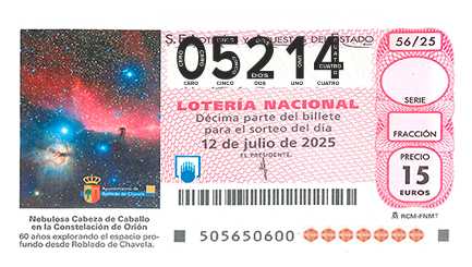 Décimo 05214 del sorteo 56-12/07/2025 Sábado