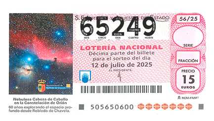 Décimo 65249 del sorteo 56-12/07/2025 Sábado