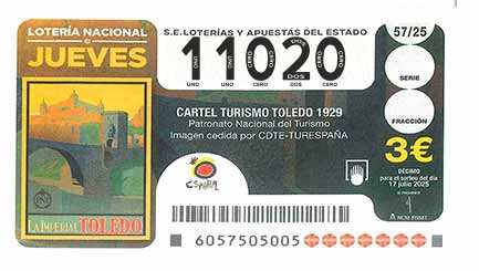 Décimo 11020 del sorteo 57-17/07/2025 Jueves