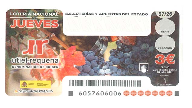 Décimo 48634 del sorteo 57-16/07/2026 Jueves