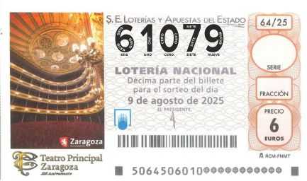 Décimo 61079 del sorteo 64-09/08/2025 Sábado