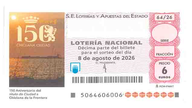 Décimo 08345 del sorteo 64-08/08/2026 Sábado