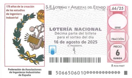 Décimo 45543 del sorteo 66-16/08/2025 Sábado
