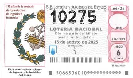 Décimo 10275 del sorteo 66-16/08/2025 Sábado