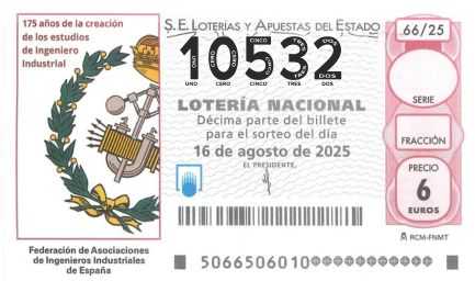 Décimo 10532 del sorteo 66-16/08/2025 Sábado