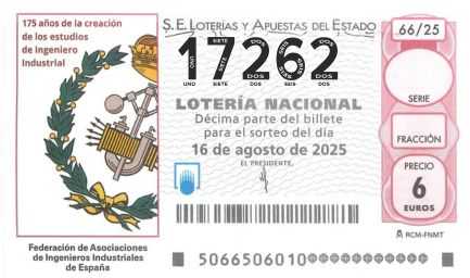 Décimo 17262 del sorteo 66-16/08/2025 Sábado