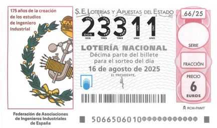 Décimo 23311 del sorteo 66-16/08/2025 Sábado