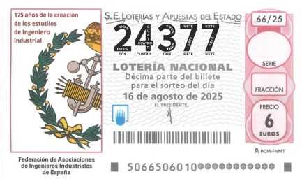 Décimo 24377 del sorteo 66-16/08/2025 Sábado