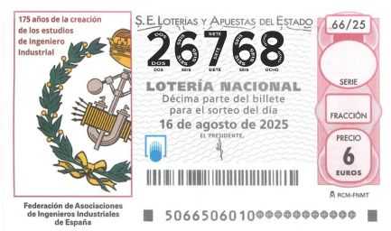Décimo 26768 del sorteo 66-16/08/2025 Sábado