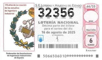 Décimo 32356 del sorteo 66-16/08/2025 Sábado